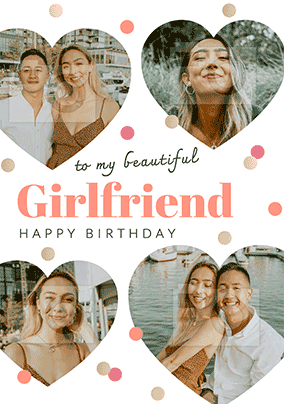 Beautiful Girlfriend 3d Photo Birthday Card