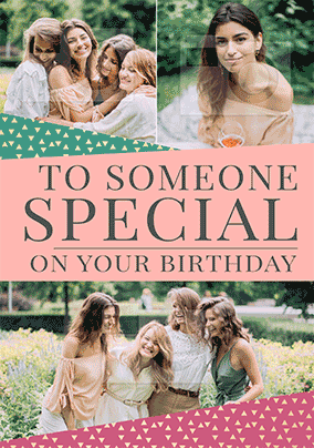 Someone Special 3D Photo Birthday Card