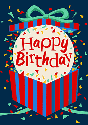 Flip Reveal Gift Photo Birthday Card
