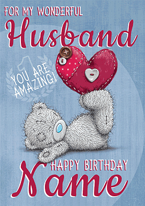 Me To You - Wonderful Husband Birthday 3D Card