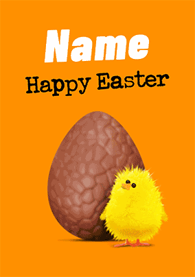 Flip Reveal Happy Easter Personalised Card