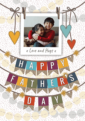 Happy Father's Day - Bunting photo Card