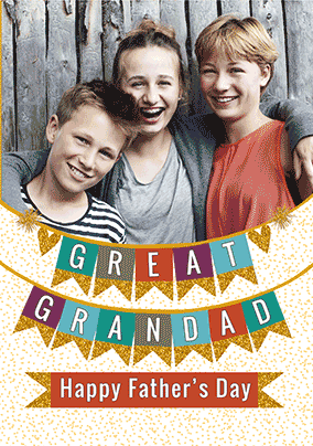 Great Grandad - Photo Father's Day Card