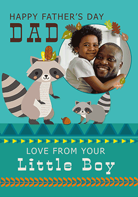 From your Little Boy - Photo Father's Day Card
