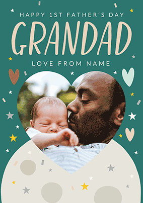 1st Father's Day - Grandad Photo Card