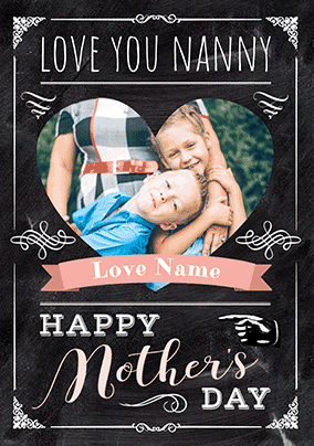 Love You Nanny Mother's Day Photo 3D Card
