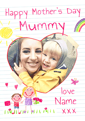 Happy Mother's Day Mummy Son Photo 3D Card