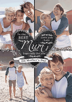 Mum On Mother's Day Multi Photo 3D Card