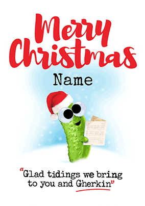 To You and Gherkin Personalised 3D Christmas Card