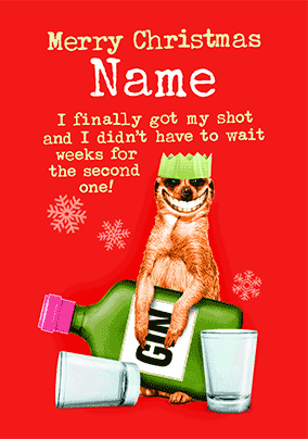 Christmas Shot Personalised 3D Card