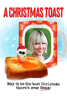 Christmas Toast 3D Photo Card