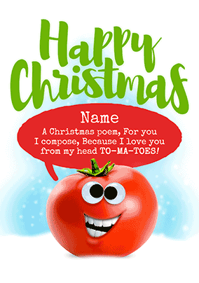 Christmas Poem Personalised 3D Card
