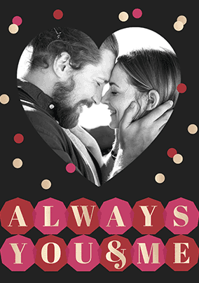 Always You & Me Photo 3D Card
