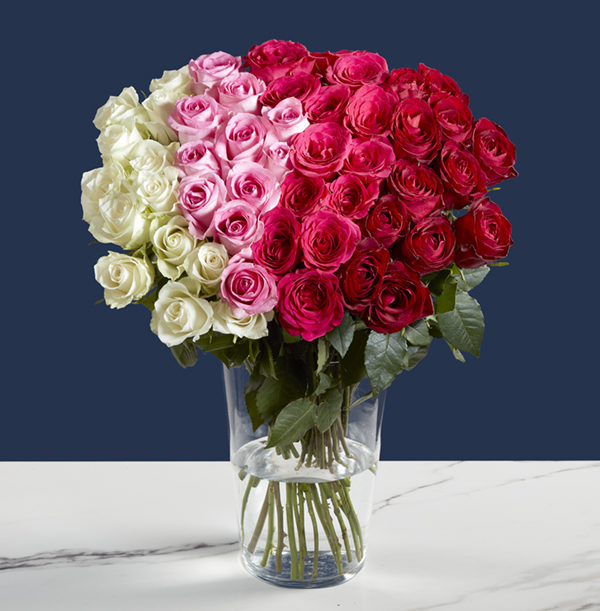 The Luxury 50 Ombre Rose Bouquet