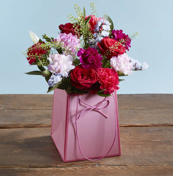 The Birthday Flower Gift Bag £25.99 Funky Pigeon