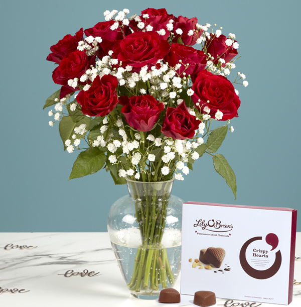The Classic Rose and Chocolate Bouquet