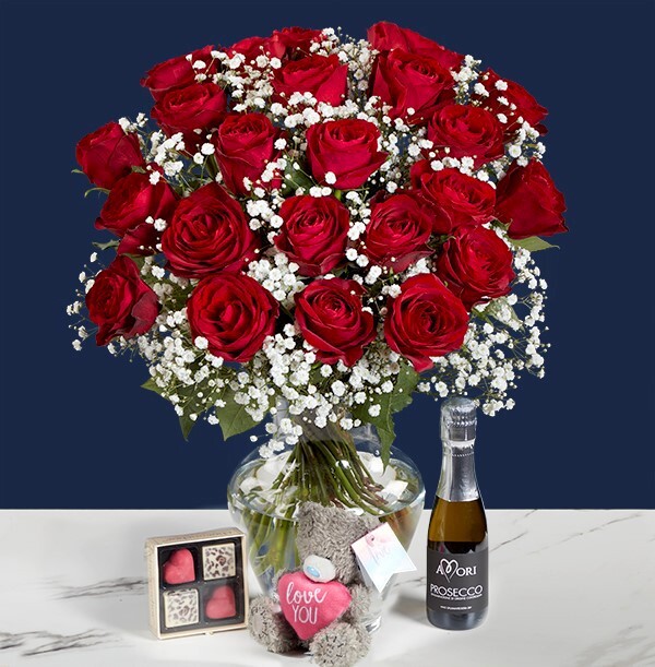 The Ultimate Two Dozen Red Roses Gift Set £64.99 Funky Pigeon