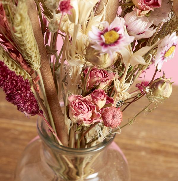 Pretty In Pink Dried Flower Bouquet