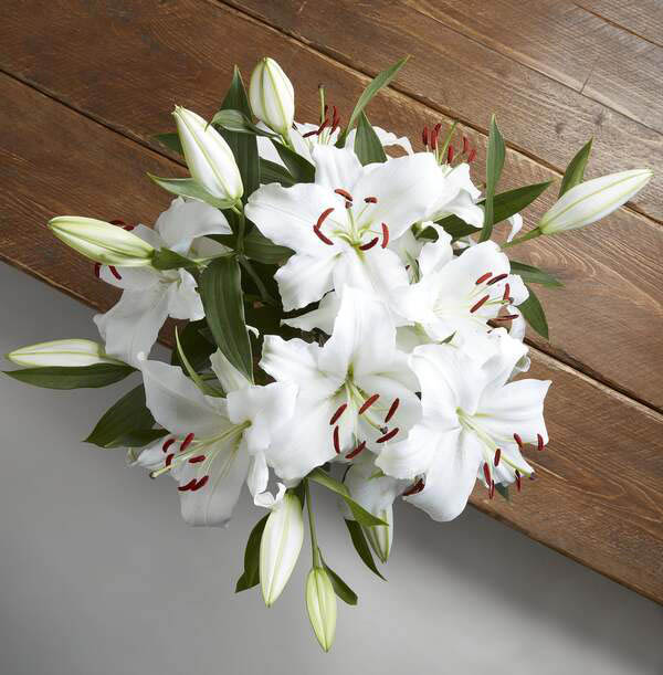 The Simply Lilies White Bouquet