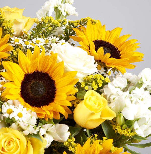 The Sunflower And Rose Bouquet | Funky Pigeon