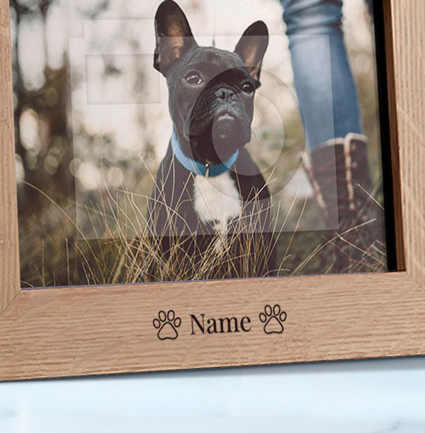 Pet Personalised Wooden Photo Frame - Landscape | Funky Pigeon