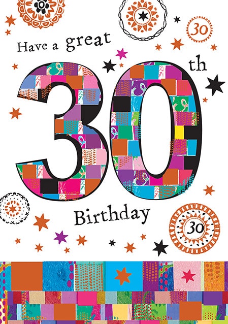 Great 30th Birthday Card | Funky Pigeon