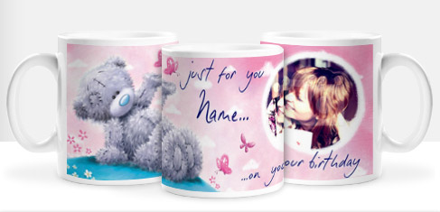 Worlds Best Nannie Printed Mug Teddy Bear 