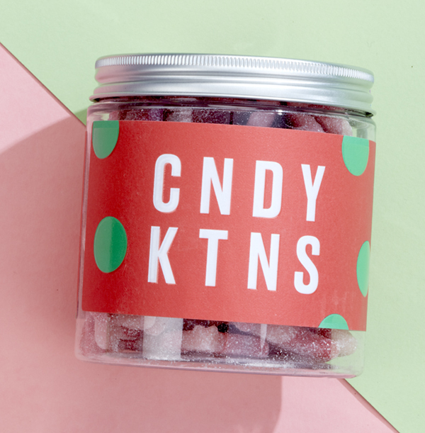 Candy Kittens Wild Strawberry Sweet Jar Funky Pigeon