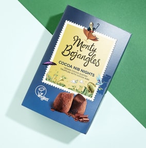 Monty Bojangles- Cocoa Nib Nights Vegan Truffles 180g - WAS £4.99 NOW £3.99