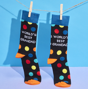 Men's World's Best Grandad Socks Size 6-11