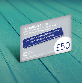 Cancer Research UK £50 Donation Card