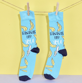 Men's Bananas For You Socks Size 6-11