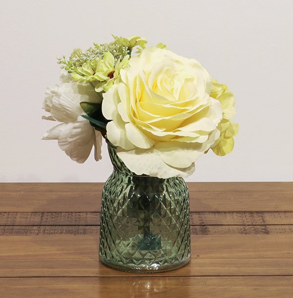 Yellow Peony Cream Tudor Artificial Flowers In Vase Funky Pigeon