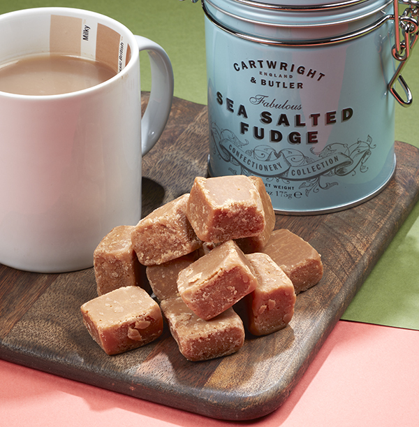 Cartwright Butler Salted Caramel Fudge In Tin Funky Pigeon