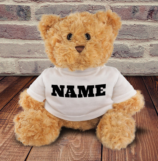 ZDISC Any Name Personalised Teddy Bear 