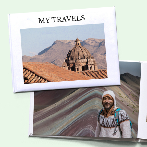 Personalised Holiday A4 Hard Cover Photo Book - Gloss Cover with 170gsm Silk Inner Pages