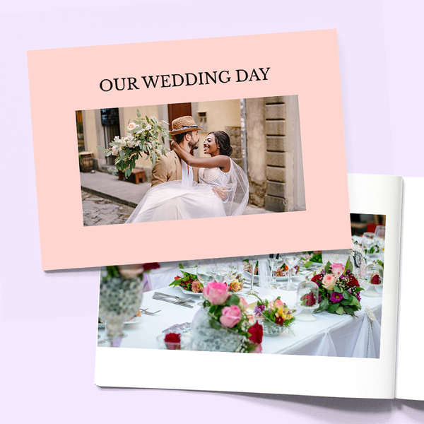 Fully Personalised Wedding Photo Book - Landscape A4 Soft Cover