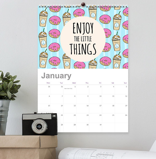 Colourful Personalised Quote Calendar Funky Pigeon