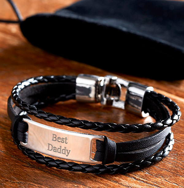 dad personalised bracelet