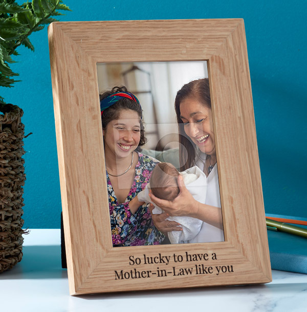 All That You Do Mother-In-Law Personalised Wooden Photo Frame - Portrait