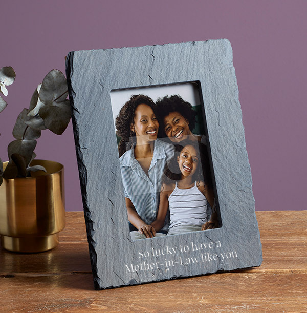 All That You Do Mother-In-Law Personalised Slate Photo Frame - Portrait