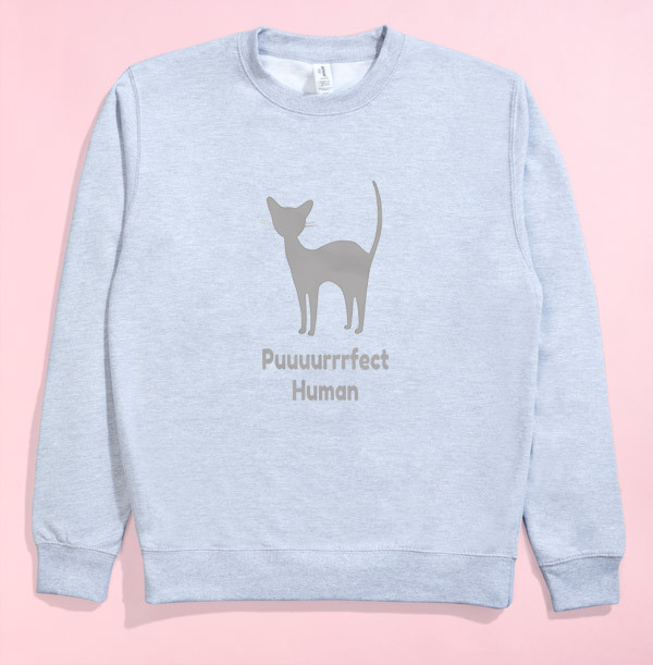 Puurrrfect Human Personalised Sweatshirt