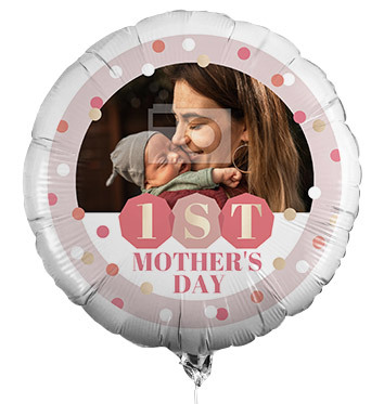 1st Mothers Day Photo Upload Balloon