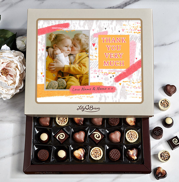 Thank You Photo Chocolates - 30 Box