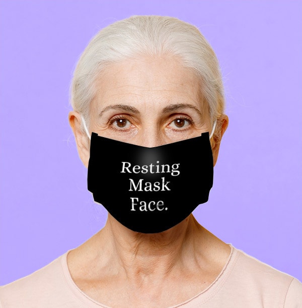 Resting Mask Face Personalised Face Mask