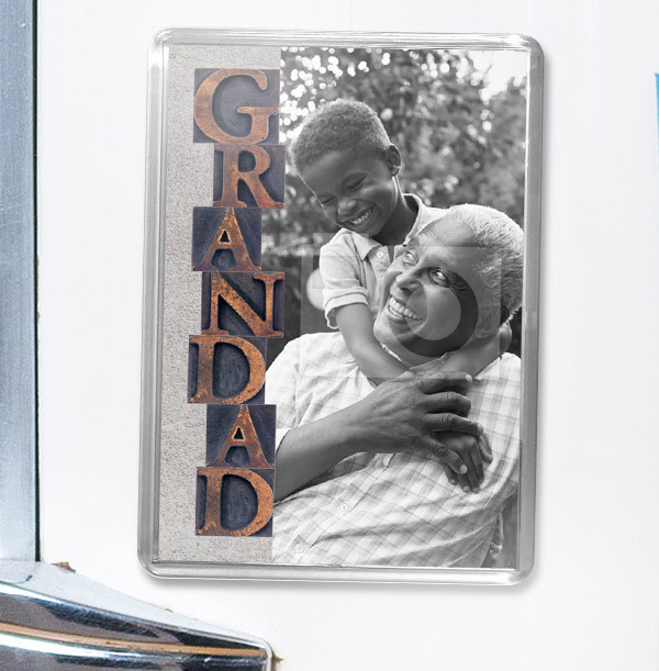 Grandad Photo Magnet - Portrait