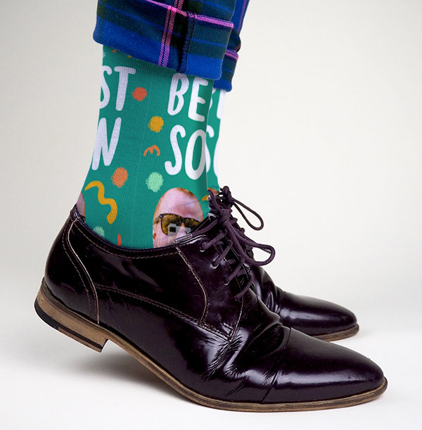 Best Son Photo Upload Socks
