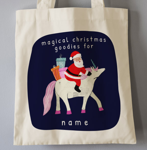 Magical Christmas Goodies Personalised Tote Bag