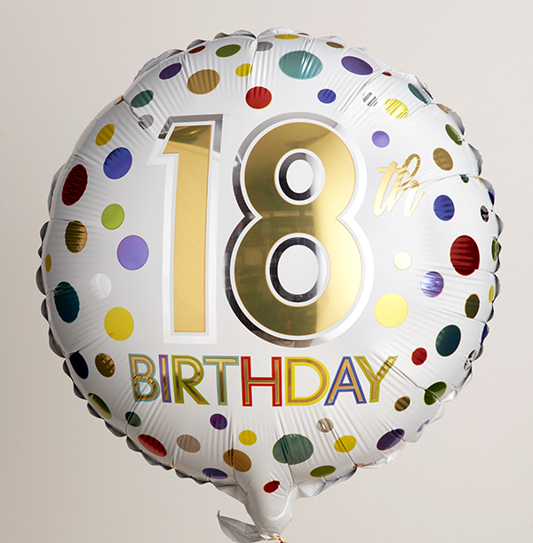 ZDISC 18th Birthday Spots Balloon