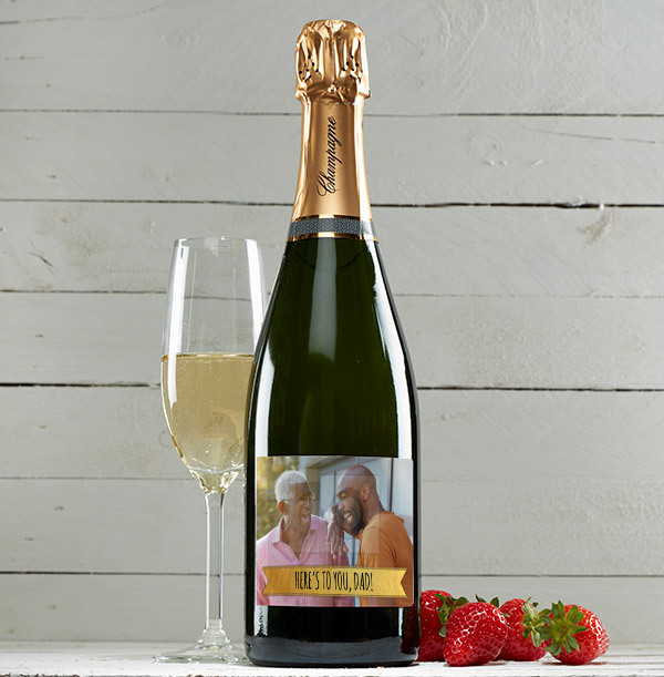 Here's To You Father's Day Champagne Brut - Personalised